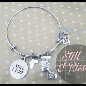 Still I Rise charm bracelet